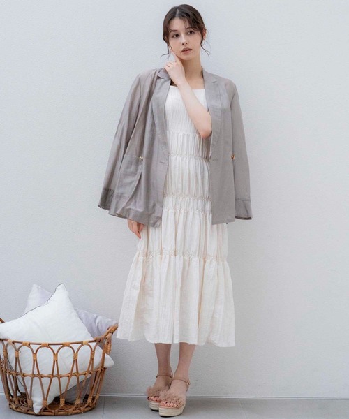 Noela｜シアーリネンライクジャケット | Rakuten Fashion(楽天
