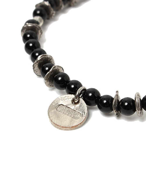 Round Onyx Bracelet(オニキス ビーズ ブレスレット