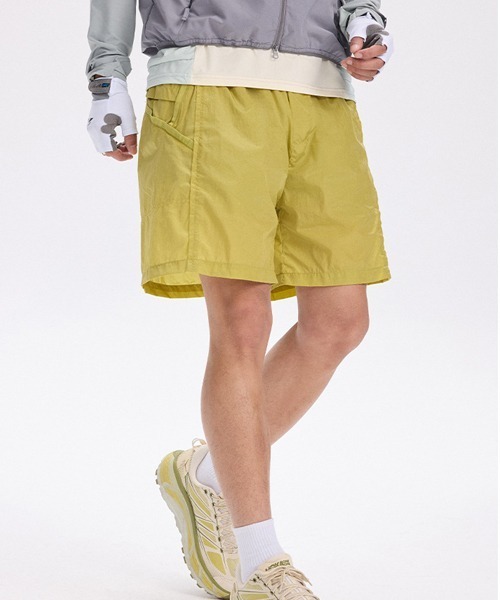 rehacer(レアセル)の「R. : Nylon Active Short Pants(その他パンツ・メンズ・イエロー/ブラック/ブルー・LARGE/MEDIUM)」の3枚目の写真