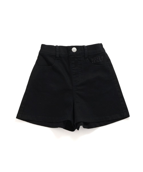 SISTER JENNI（SISTER JENNI）の「【ウエスト調整可】シンプルストレッチショートパンツ（デニムパンツ・キッズ・ブラック/サックスブルー/オフホワイト・130cm/140cm/150cm/160cm）」の19枚目の写真