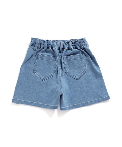 SISTER JENNI（SISTER JENNI）の「【ウエスト調整可】シンプルストレッチショートパンツ（デニムパンツ・キッズ・ブラック/サックスブルー/オフホワイト・130cm/140cm/150cm/160cm）」の22枚目の写真