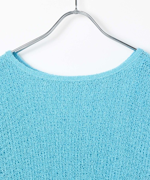 LEPSIM（レプシィム）の「5ゲージメッシュプルオーバーSS　290331（ニット/セーター・レディース・グレイッシュベージュ/ブルー/オレンジ/ブラック/パープル・FREE）」の10枚目の写真