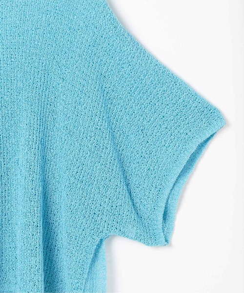 LEPSIM（レプシィム）の「5ゲージメッシュプルオーバーSS　290331（ニット/セーター・レディース・グレイッシュベージュ/ブルー/オレンジ/ブラック/パープル・FREE）」の15枚目の写真