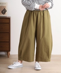blue willow 綿100% コットンコーマオックス ワイドパンツ