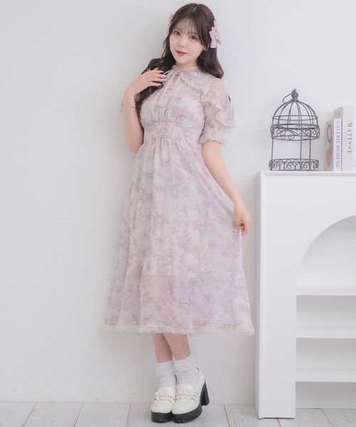 ROJITA 花柄半袖ミニワンピース 花柄半袖ミニワンピース | Rlab store