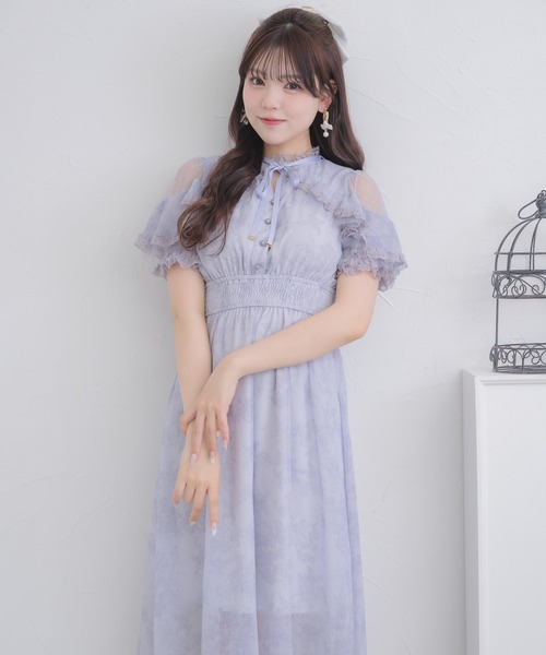 ROJITA ワンピース 花柄ロング半袖ワンピース : ZOZOTOWN Yahoo