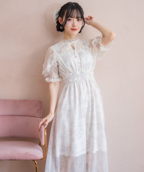 花柄ロング半袖ワンピース（ワンピース）｜ROJITA（ロジータ）の