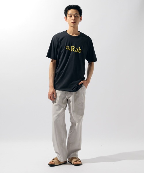 Rab（ラブ）の「【RAB(ラブ)】Stance Logo SS Tシャツ（Tシャツ/カットソー・メンズ・アイボリー/チャコール・X-LARGE）」の3枚目の写真