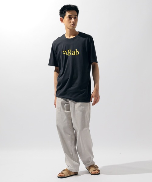 Rab（ラブ）の「【RAB(ラブ)】Stance Logo SS Tシャツ（Tシャツ/カットソー・メンズ・アイボリー/チャコール・X-LARGE）」の4枚目の写真