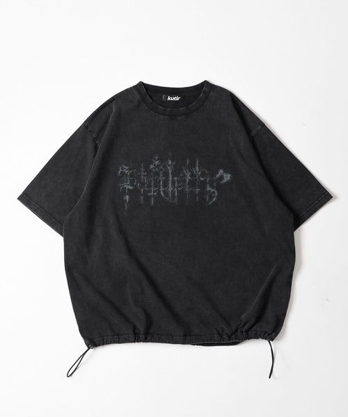 kutir（クティール）の「DRAWSTRING VINTAGELIKE ASSORTED TEE/ドローコードヴィンテージライクアソートTEE（Tシャツ/カットソー・メンズ・ホワイト系その他2/ブラック系その他3/ブラック系その他5/レッド系その他4/ホワイト系その他5/ブラック系その他2/ブラック/ブラウン/レッド/ホワイト系その他3/ブラック系その他4/ブラウン系その他3・MEDIUM/LARGE）」の7枚目の写真