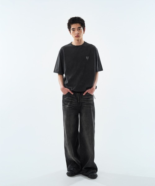 kutir（クティール）の「DRAWSTRING VINTAGELIKE ASSORTED TEE/ドローコードヴィンテージライクアソートTEE（Tシャツ/カットソー・メンズ・ホワイト系その他2/ブラック系その他3/ブラック系その他5/レッド系その他4/ホワイト系その他5/ブラック系その他2/ブラック/ブラウン/レッド/ホワイト系その他3/ブラック系その他4/ブラウン系その他3・MEDIUM/LARGE）」の15枚目の写真