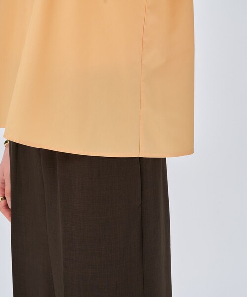 cloenc(クロエンス)の「【手洗い可】シアーパフスリーブブラウス(シャツ/ブラウス・レディース・ブラック/ホワイト/ライトオレンジ系・02)」の17枚目の写真