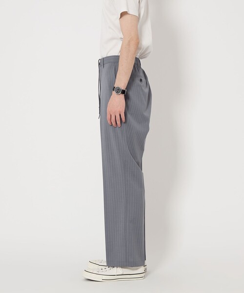 セール】ウォッシャブルトロ ストライプ パンツ ―ストレッチ