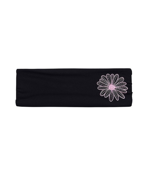 Mardi Mercredi（マルディメクルディ）の「BEURRE ULTIMATE COMFORT wide headband theflower（ヘアバンド・レディース・ネイビー/ブラック×ピンク・FREE）」の15枚目の写真