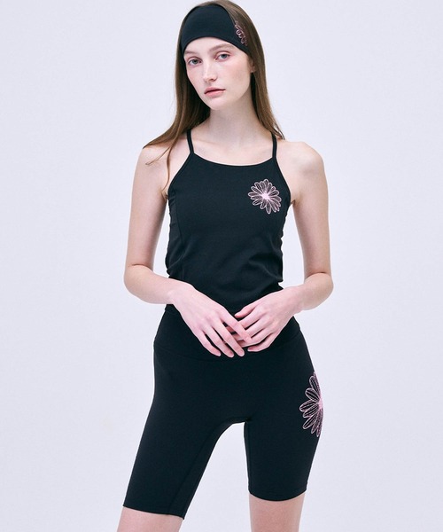 Mardi Mercredi（マルディメクルディ）の「BEURRE ULTIMATE COMFORT wide headband theflower（ヘアバンド・レディース・ネイビー/ブラック×ピンク・FREE）」の13枚目の写真