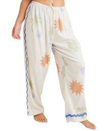 BILLABONG レディース 【CRYSTAL TIDES】 SUN SYMBOL PANT ロングパンツ 【2025年春夏モデル】/ビラボンセットアップ対応ウエストゴム総柄ロングパンツ