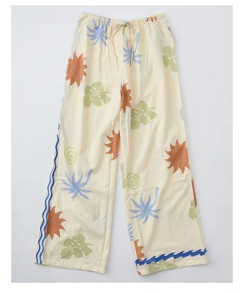 BILLABONG(ビラボン)の「BILLABONG レディース 【CRYSTAL TIDES】 SUN SYMBOL PANT ロングパンツ 【2025年春夏モデル】/ビラボンセットアップ対応ウエストゴム総柄ロングパンツ(その他パンツ・レディース・マルチ・SMALL)」の2枚目の写真