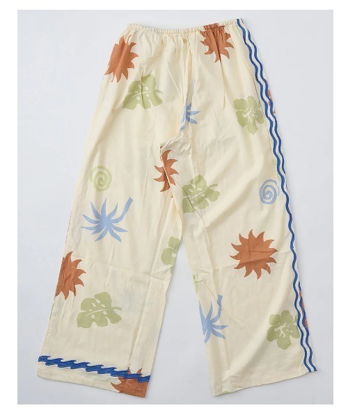 BILLABONG(ビラボン)の「BILLABONG レディース 【CRYSTAL TIDES】 SUN SYMBOL PANT ロングパンツ 【2025年春夏モデル】/ビラボンセットアップ対応ウエストゴム総柄ロングパンツ(その他パンツ・レディース・マルチ・SMALL)」の3枚目の写真