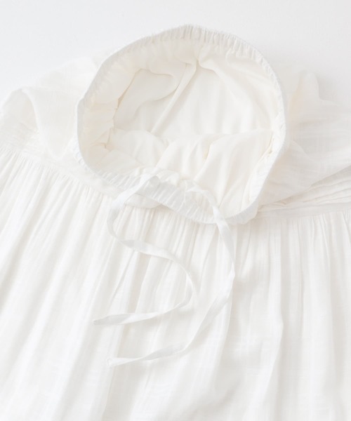 ITEMS URBANRESEARCH（アイテムズ アーバンリサーチ）の「コットンティアードスカート（スカート・レディース・ブラック/ホワイト・FREE）」の16枚目の写真