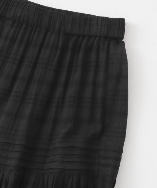 ITEMS URBANRESEARCH（アイテムズ アーバンリサーチ）の「コットンティアードスカート（スカート・レディース・ブラック/ホワイト・FREE）」の20枚目の写真