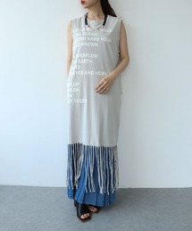 Cepica（セピカ）の「フリンジヘムロゴワンピース（ワンピース）」