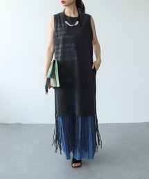 フリンジヘムロゴワンピース