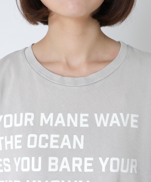 Cepica（セピカ）の「フリンジヘムロゴワンピース（ワンピース・レディース・グレー/ベージュ・FREE）」の17枚目の写真