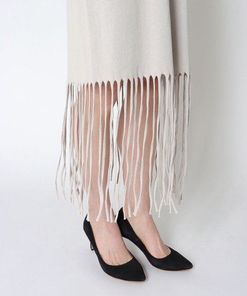 Cepica（セピカ）の「フリンジヘムロゴワンピース（ワンピース・レディース・グレー/ベージュ・FREE）」の19枚目の写真