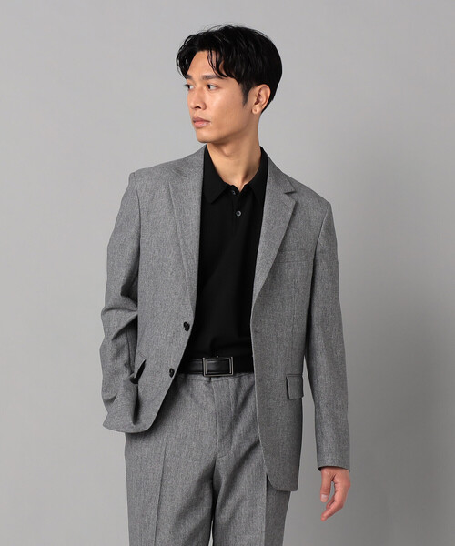 COMME CA MEN（コムサメン）の「【セットアップ対応】高通気杢カラミドビーストレッチ シングルテーラードジャケット（テーラードジャケット・メンズ・グレー/ネイビー・L/S/M）」の20枚目の写真