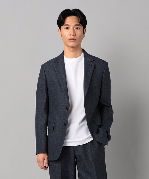 COMME CA MEN（コムサメン）の「【セットアップ対応】高通気杢カラミドビーストレッチ シングルテーラードジャケット（テーラードジャケット・メンズ・グレー/ネイビー・L/S/M）」の5枚目の写真