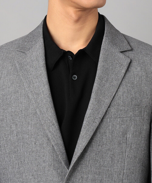 COMME CA MEN（コムサメン）の「【セットアップ対応】高通気杢カラミドビーストレッチ シングルテーラードジャケット（テーラードジャケット・メンズ・グレー/ネイビー・L/S/M）」の9枚目の写真