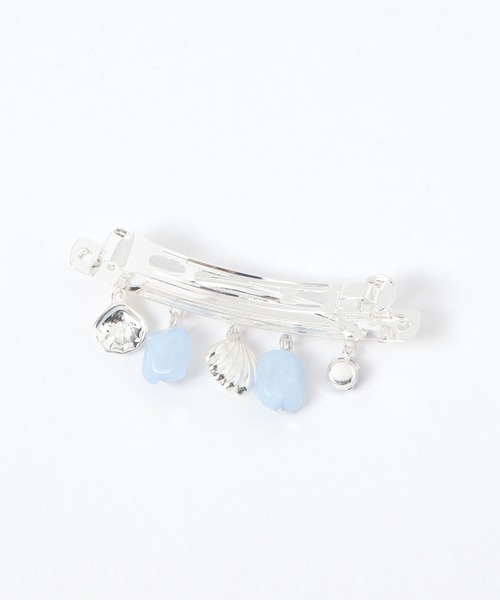 niko and...(ニコアンド)の「シェルモチーフバレッタ(バレッタ/ヘアクリップ・レディース・グレー/イエロー・0)」の3枚目の写真