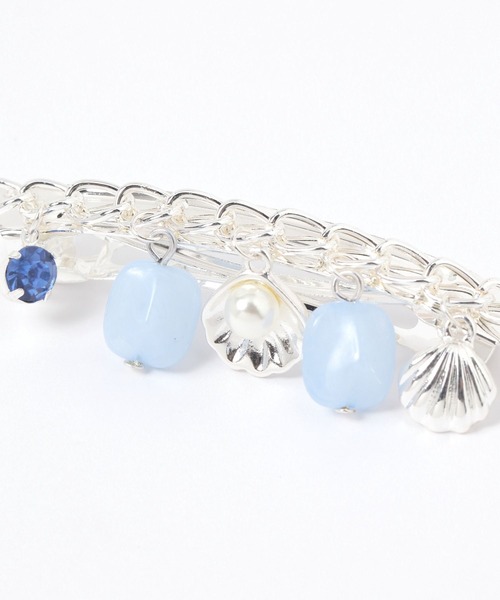 niko and...(ニコアンド)の「シェルモチーフバレッタ(バレッタ/ヘアクリップ・レディース・グレー/イエロー・0)」の4枚目の写真