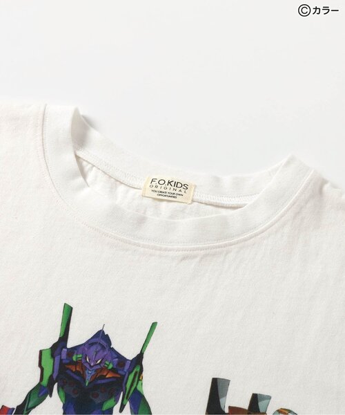 F.O.KIDS（エフオーキッズ）の「【エヴァンゲリオン】グラフィックTシャツA（オトナ）（Tシャツ/カットソー・メンズ・ブラック/オフホワイト・LARGE/MEDIUM）」の9枚目の写真