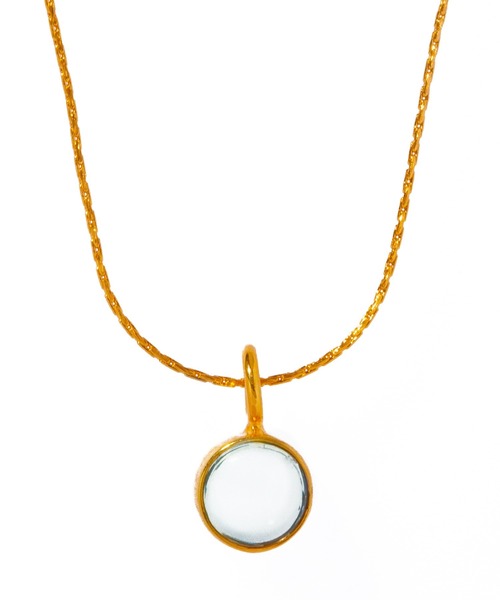 les bonbon】aura round tiny necklace/オーラ ラウンド タイニー 
