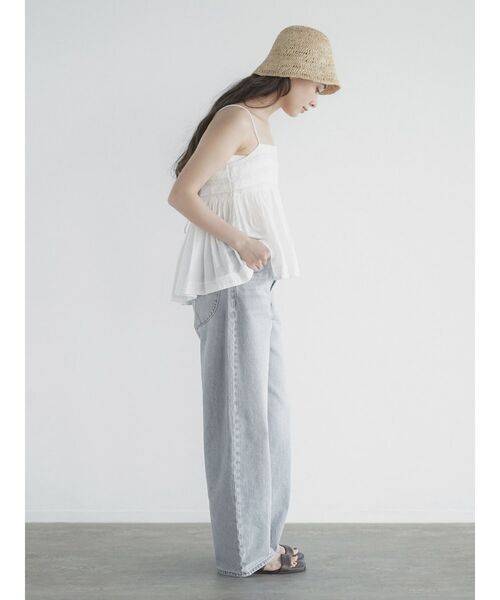 FIKA.(フィーカ)の「Lace switched cami tunic(キャミソール・レディース・ブラック/オフホワイト・MEDIUM)」の10枚目の写真