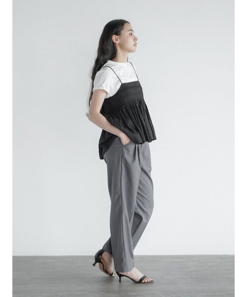 FIKA.(フィーカ)の「Lace switched cami tunic(キャミソール・レディース・ブラック/オフホワイト・MEDIUM)」の19枚目の写真