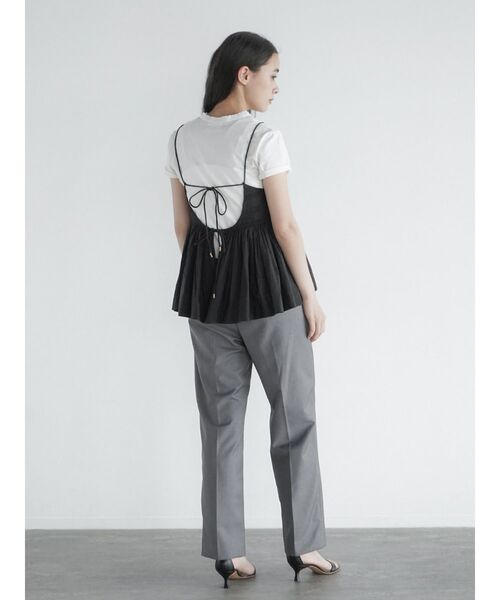 FIKA.(フィーカ)の「Lace switched cami tunic(キャミソール・レディース・ブラック/オフホワイト・MEDIUM)」の20枚目の写真