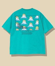 go slow caravan | USA/C スクエアLOGO バックプリント ゆったり TEE(Tシャツ/カットソー)