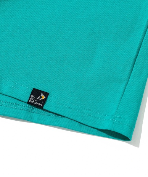 go slow caravan（ゴースローキャラバン）の「USA/C スクエアLOGO バックプリント ゆったり TEE（Tシャツ/カットソー・メンズ・バイオレット/アイボリー/ブラック/ラベンダー/グリーン・MEDIUM/LARGE/X-LARGE）」の7枚目の写真