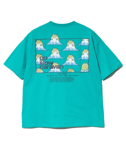 USA/C スクエアLOGO バックプリント ゆったり TEE（Tシャツ