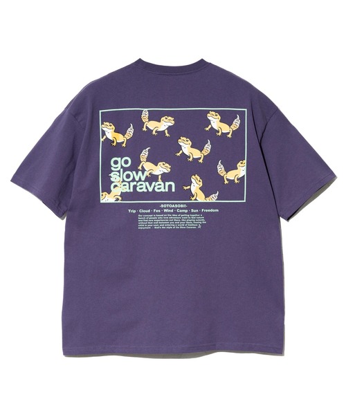 USA/C スクエアLOGO バックプリント ゆったり TEE（Tシャツ