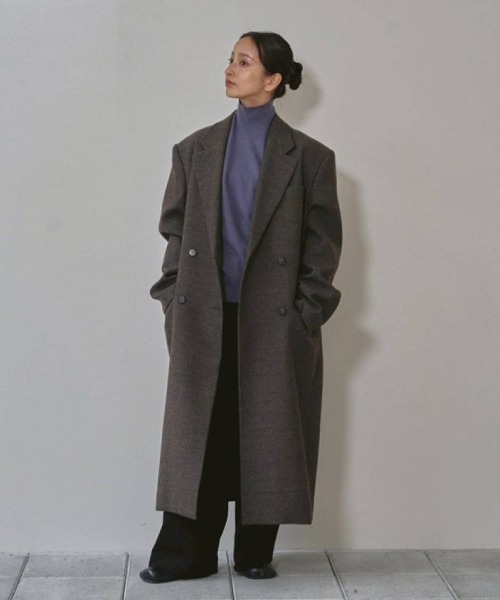 Wool 100% Chester Coat（ステンカラーコート）｜TODAYFUL