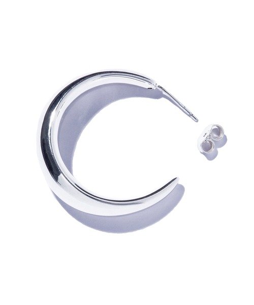 quip queint(クイップクエイント)の「【quip queint】chunky hoop pierce/チャンキー フープ ピアス QU204 ※(ピアス(両耳用)・レディース・シルバー・FREE)」の5枚目の写真