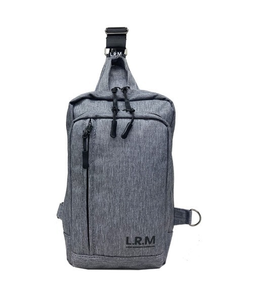 L.R.M(エルアールエム)の「L.R.M 隠しジップボディバッグ(ボディバッグ/ウエストポーチ・メンズ・ブラック/ブラック系その他/グレー・FREE)」の3枚目の写真
