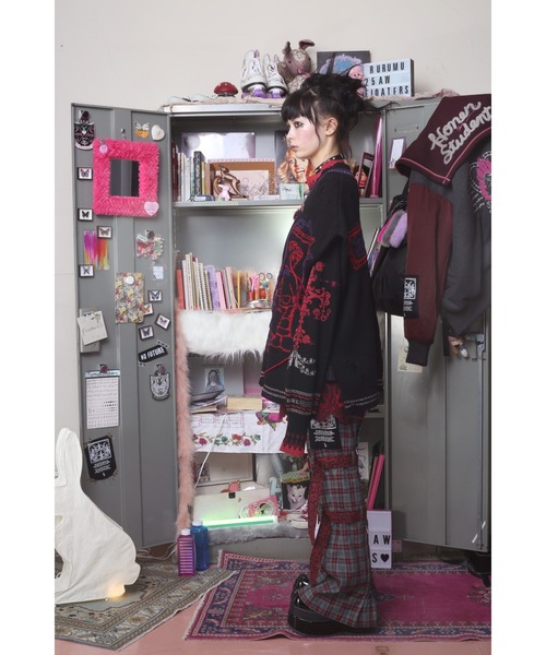 rurumu:(ルルムウ)の「rurumu:/ルルムウ/"rurumu:×KIDILL"check bondage pants(その他パンツ・レディース・ピンク/グレー/その他・LARGE/MEDIUM)」の9枚目の写真