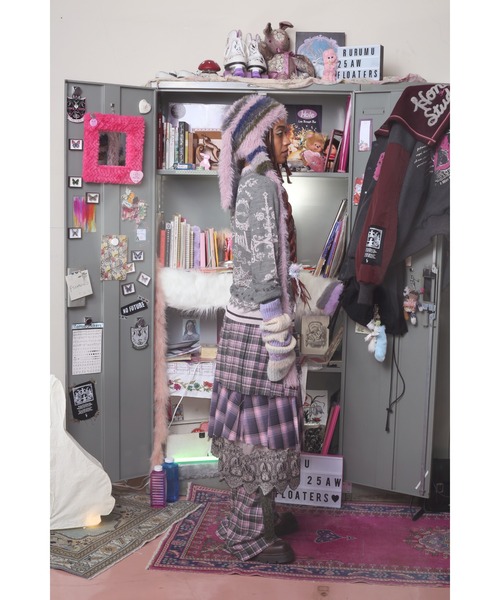 rurumu:(ルルムウ)の「rurumu:/ルルムウ/"rurumu:×KIDILL"check bondage pants(その他パンツ・レディース・ピンク/グレー/その他・LARGE/MEDIUM)」の18枚目の写真