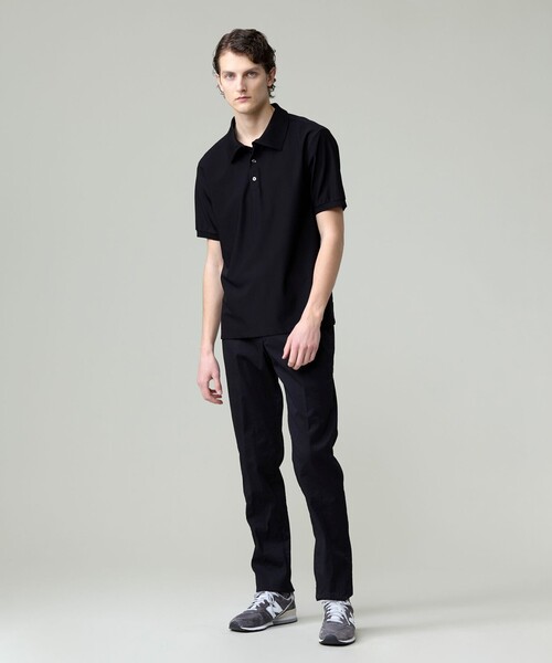 J.PRESS（ジェイプレス）の「【接触冷感 / UVカット / ストレッチ / 防シワ / 洗える】【MECHANICAL】アクティブ ポロシャツ（ポロシャツ・メンズ・ネイビー系/ブラック系・MEDIUM/LARGE/X-LARGE）」の3枚目の写真