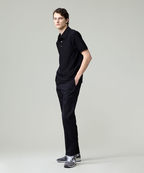 J.PRESS（ジェイプレス）の「【接触冷感 / UVカット / ストレッチ / 防シワ / 洗える】【MECHANICAL】アクティブ ポロシャツ（ポロシャツ・メンズ・ネイビー系/ブラック系・MEDIUM/LARGE/X-LARGE）」の5枚目の写真