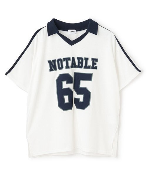 LOVETOXIC(ラブトキシック)の「【LTXC】【吸水速乾/さらさら】メッシュナンバーTシャツ(Tシャツ/カットソー・キッズ・オフホワイト/ネイビー/ブラック・L:160cm/S:140cm/M:150cm/130cm)」の14枚目の写真